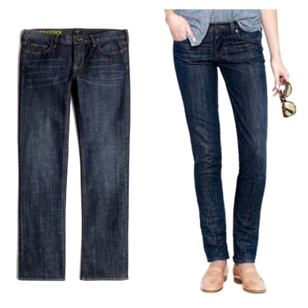 J. Crew Factory | Dark Indigo Straight & Narrow Matchstick Jeans | 26